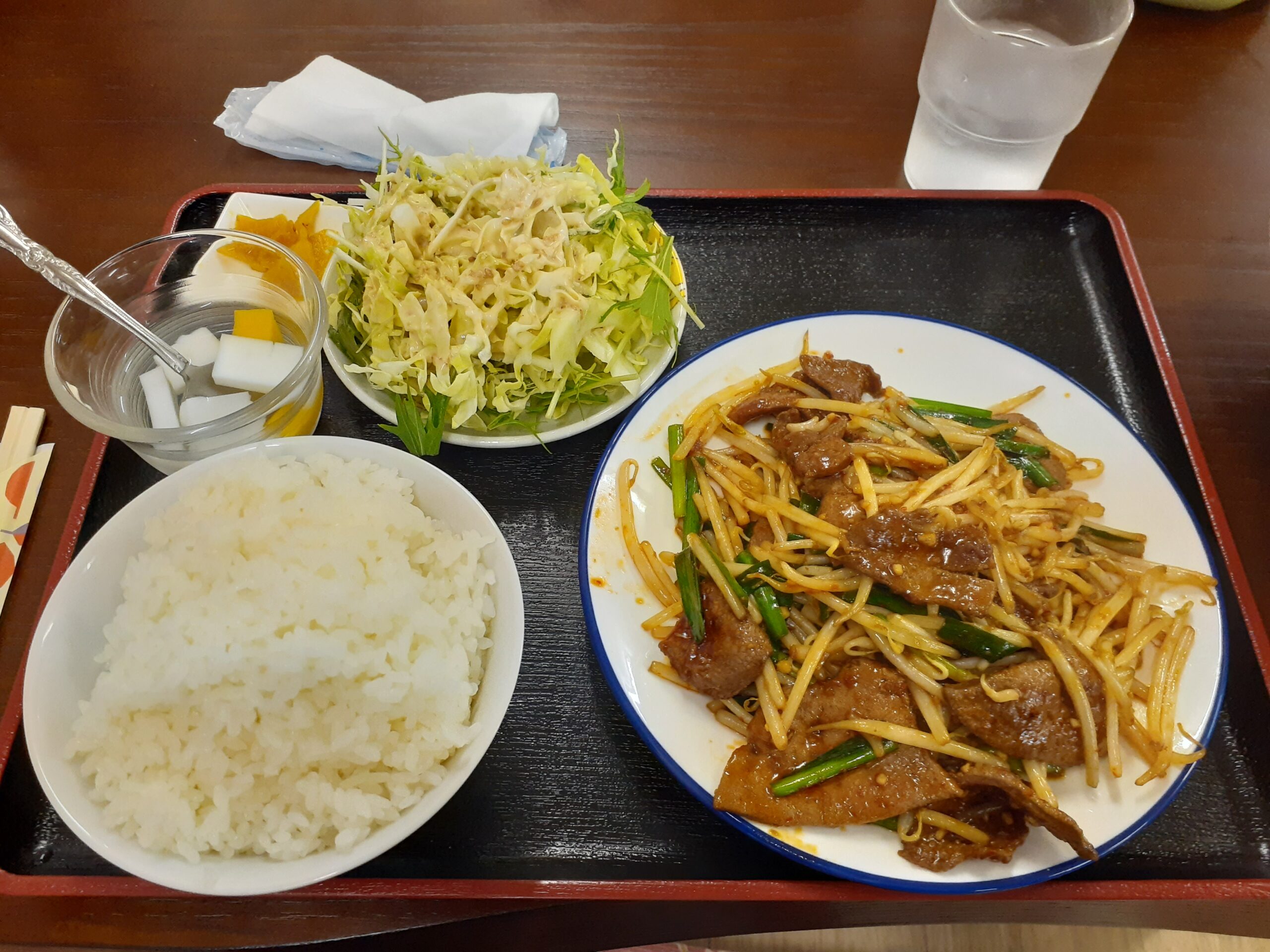 上田市 中華料理 夢園 ニラレバ定食 ラーメン 気ままに食べ歩き 長野県内中心に活動中